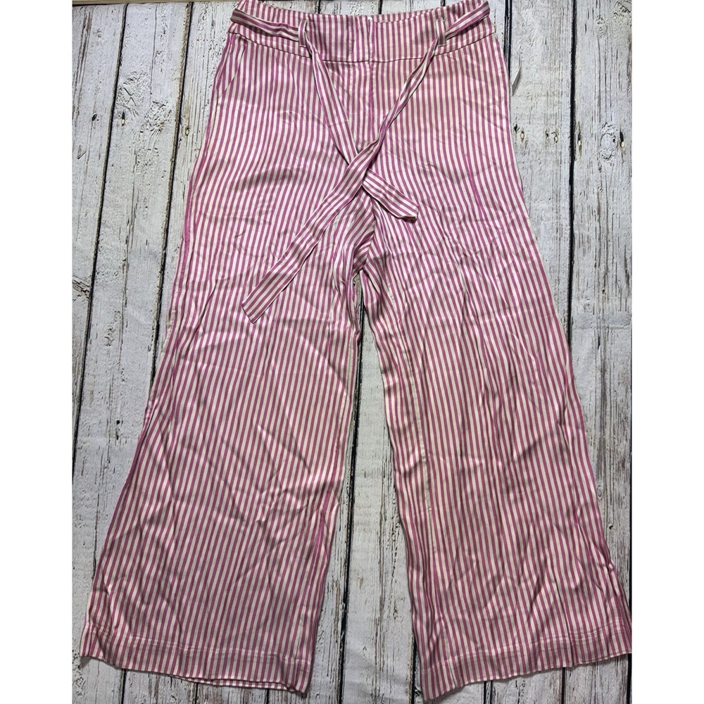 ett:twa by Anthropologie Womens Size US 14 Striped Pink Wide Leg‎ Pants NWT - Picture 11 of 11